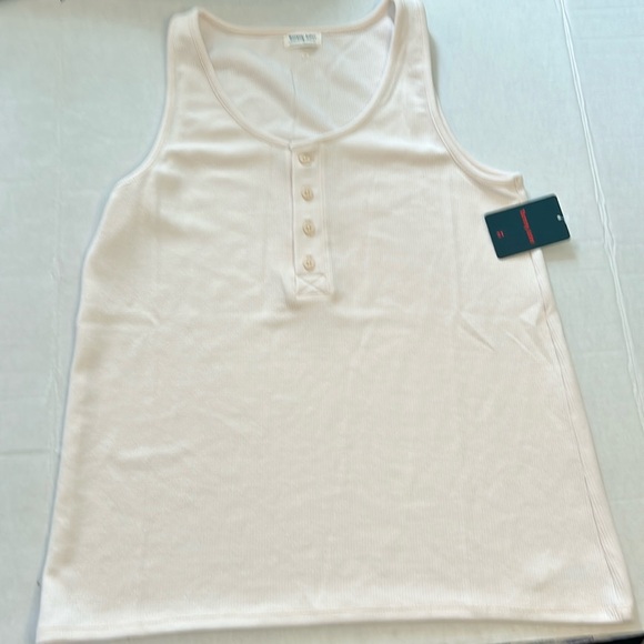 Tommy John Large Top Zen Waffle Tank in Pastel Parchment Waffle NWT - Picture 4 of 8
